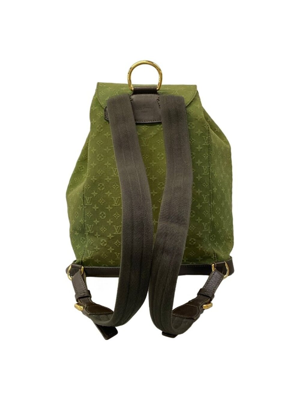 Louis Vuitton Backpack Monogram Mini Montsouris Khaki Leather - Picture 3 of 15